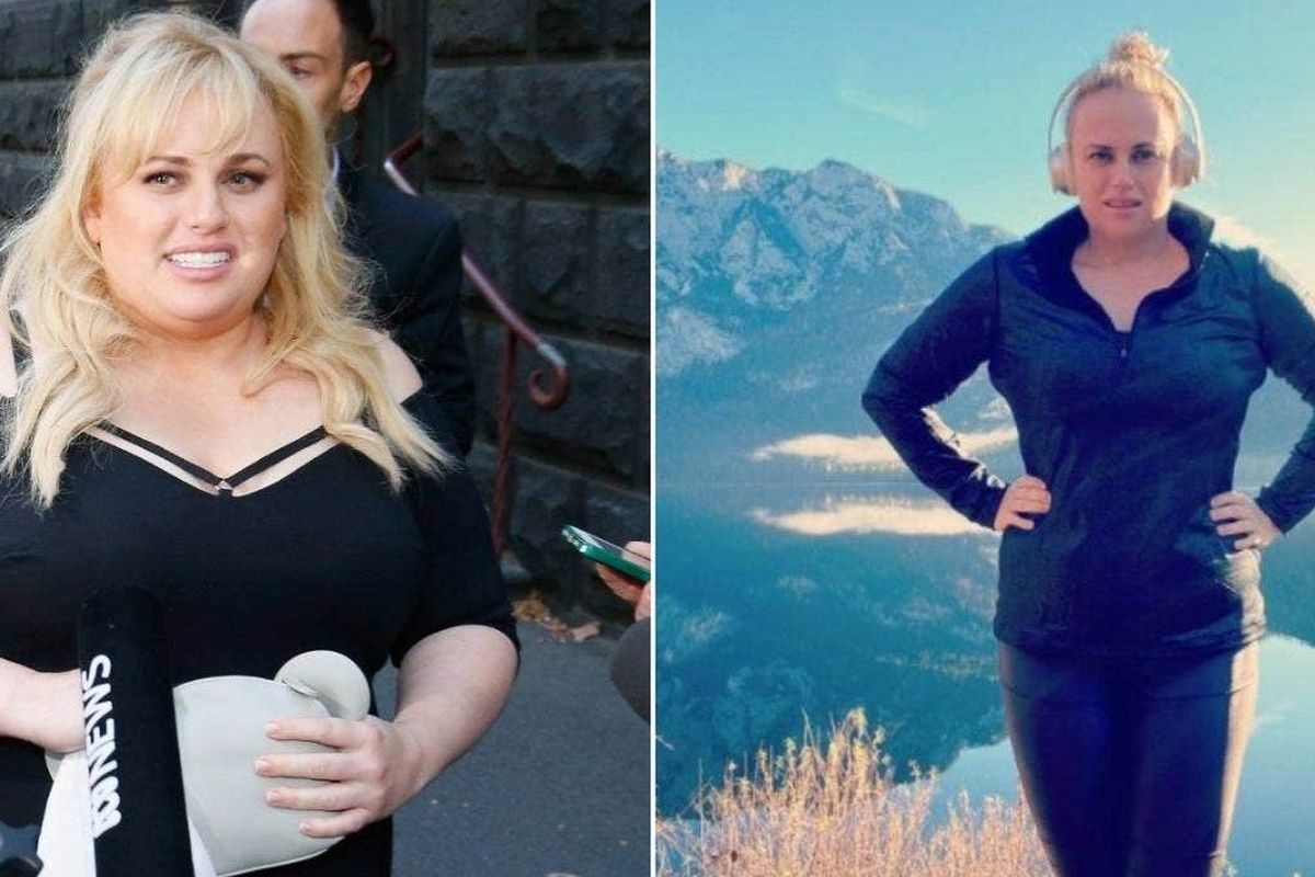 Transformasi berat badan Rebel Wilson.