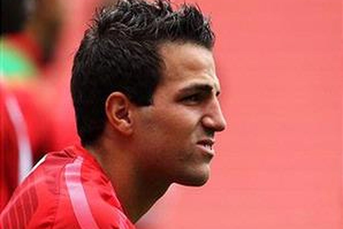 Kapten Arsenal, Cesc Fabregas.