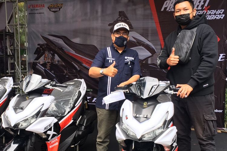 Yamaha All New Aerox 155 special livery kolaborasi Yamaha Jabar x Prostreet