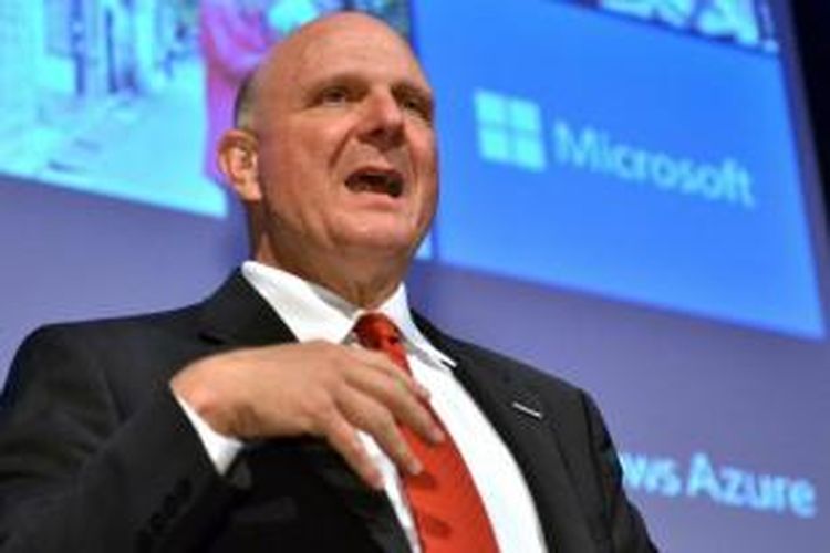 Mantan CEO Microsoft, Steve Ballmer. Gambar diambil pada 28 Agustus 2013, saat dia masih menjadi bos perusahaan tersebut.