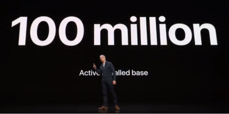 Mac capai 100 juta pengguna aktif. 