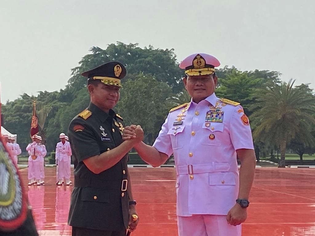 Laksamana Yudo Margono Serahkan Jabatan Panglima TNI ke Jenderal Agus Subiyanto