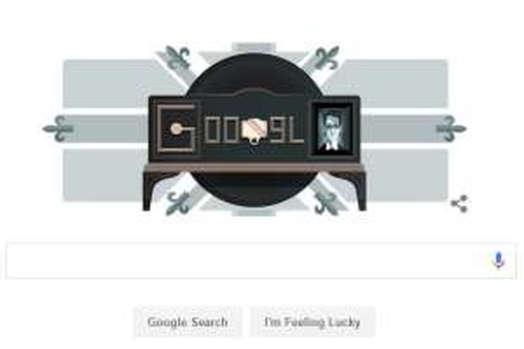 Google doodle peringati demonstrasi TV mekanis pertama 90 tahun yang lalu.