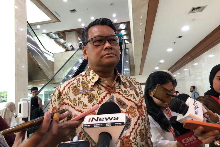 Ketua DPP PDI-P Eriko Sotarduga di Kompleks Parlemen Senayan, Jakarta, Kamis (13/7/2023).