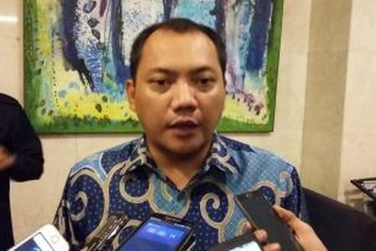 Ketua Bidang Hukum, Advokasi, dan HAM Partai Nasdem Taufik Basari, di Kantor DPP Partai Nasdem, Jakarta Pusat, Kamis (15/10/2015).