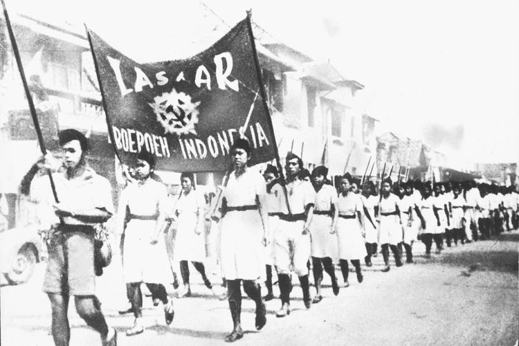 Organisasi Laskar Buruh memepringati Hari Buruh pada 1 Mei 19 tahun 1947