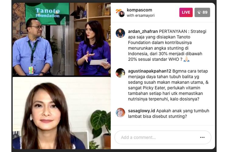 Acara K-Talk di Instagram Kompas.com (Dok. Kompas.com)  