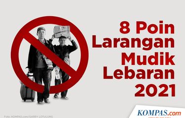 8 Poin Larangan Mudik Lebaran 2021