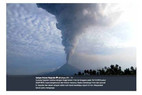 Fakta Erupsi Gunung Soputan di Sulut, Waspada Aliran Lahar hingga Tiga Kali Erupsi