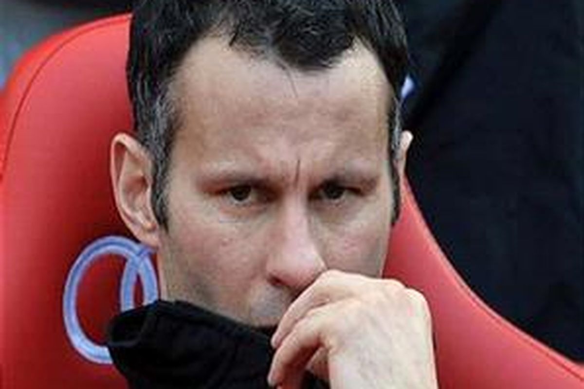 Gelandang Manchester United, Ryan Giggs.