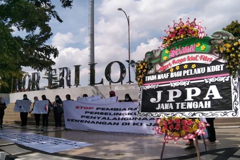 Puluhan Aktivis di Semarang Turun ke Jalan Serukan Keadilan bagi Korban KDRT, Minta Pelaku Dihukum Berat