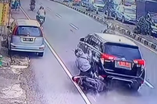 Viral, Video Mobil Berpelat Merah Kabur Usai Serempet Motor