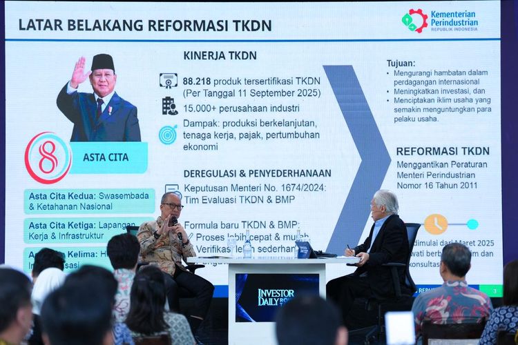Menteri Perindustrian (Menperin) Agus Gumiwang Kartasasmita dalam sebuah kesempatan.