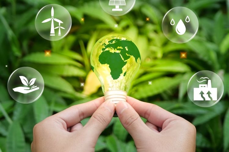 Ilustrasi energi terbarukan.