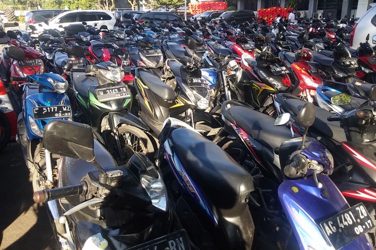 Motor peserta mudik gratis Dishub Jawa Timur