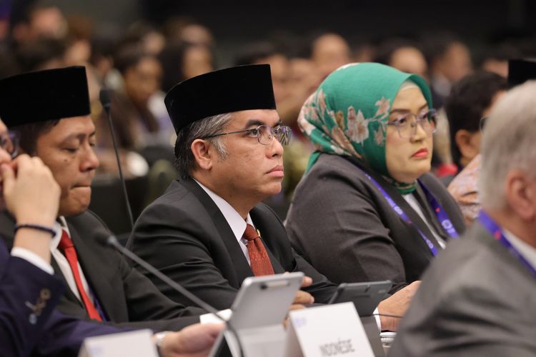 Menaker Yassierli dalam Sidang Pleno Konferensi Perburuhan Internasional atau International Labour Conference (ILC) ke-114 di Jenewa, Swiss.