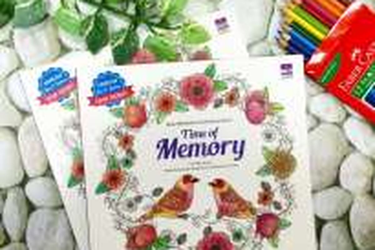 buku mewarnai Time of Memory