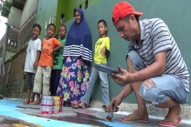 Di tangan pemuda kreatif lorong kumuh, jorok, dan menyeramkan disulap menjadi tempat selfie yang menarik.