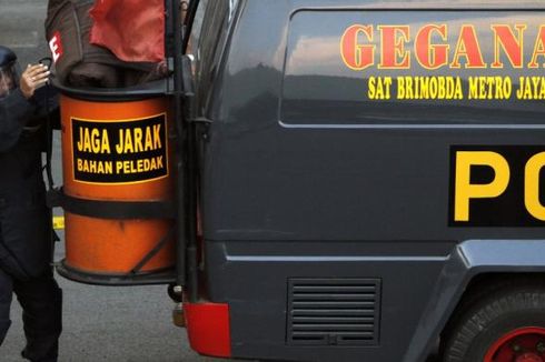 Gegana Antisipasi Ancaman Bom di Jakarta Marathon 2013