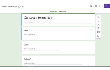Tangkapan layar Google Forms