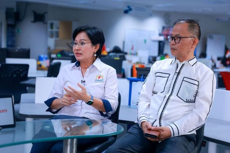 Wakil Ketua Umum Bidang Sosial dan Penanggulangan Bencana Kadin Indonesia, Suryani Sidik Motik, dan Deputy Project Director USAID KUAT, Victor Rembeth, dalam Obrolan News Room "Jakarta dalam Bayang-bayang Gempa, Apa Mitigasinya?" yang ditayangkan di Youtube Kompas.com, Jumat (15/11/2024).