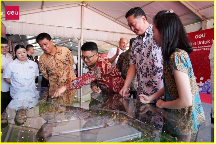 Deli resmi memulai seremoni groundbreaking pabrik terpadu barunya di Kawasan Industri Artha, Karawang, Jawa Barat, Rabu (26/11/2025).