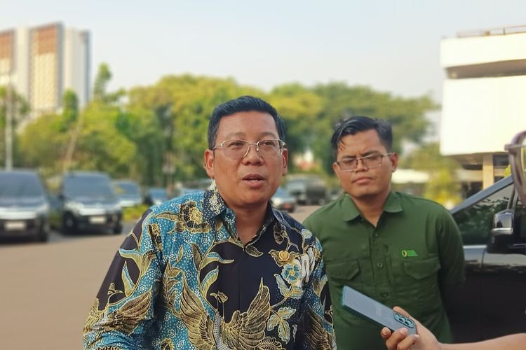 Plt Menteri Pertanian (Mentan) Arief Prasetyo di Kompleks Istana Kepresidenan, Jakarta, Senin (9/10/2023).