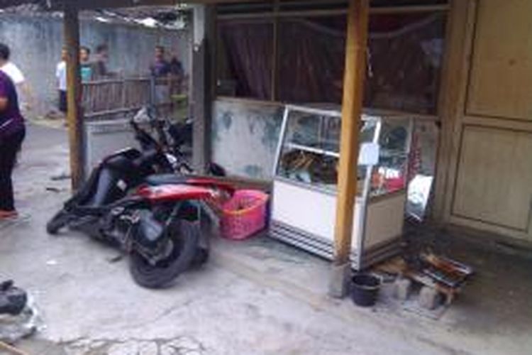 Rumah warga di Tegalrejo Kota Yogyakarta yang diserang massa berbaju hitam