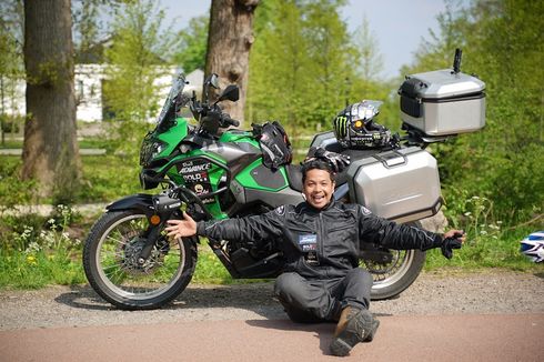 Pria Ini Touring Keliling Eropa Buat Bantu Sekolah di Indonesia Timur