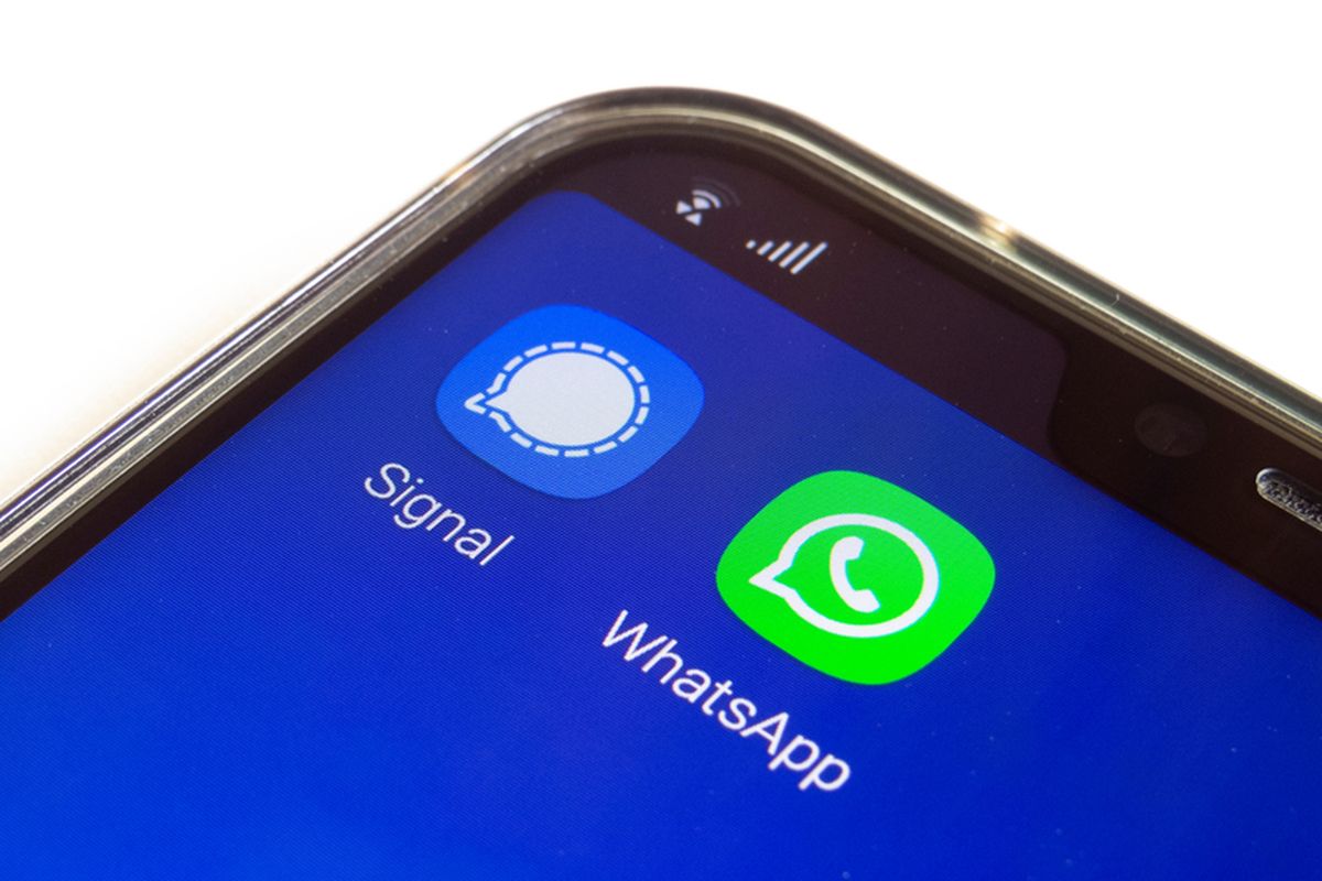 Ilustrasi Whatsapp dan Signal