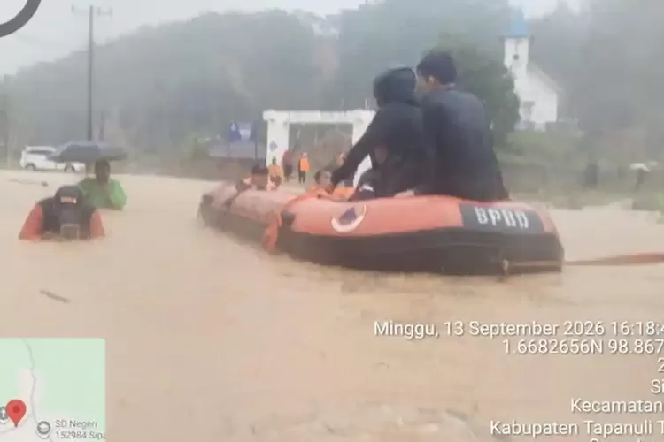 Tapteng dan Sibolga Kembali Banjir, 5 Kecamatan Terdampak