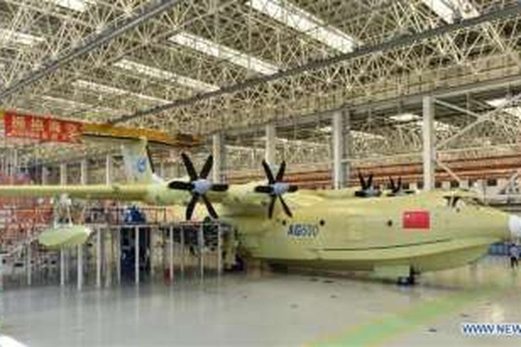 AG600, pesawat buatan China ini diyakini sebagai pesawat amfibi terbesar di dunia.