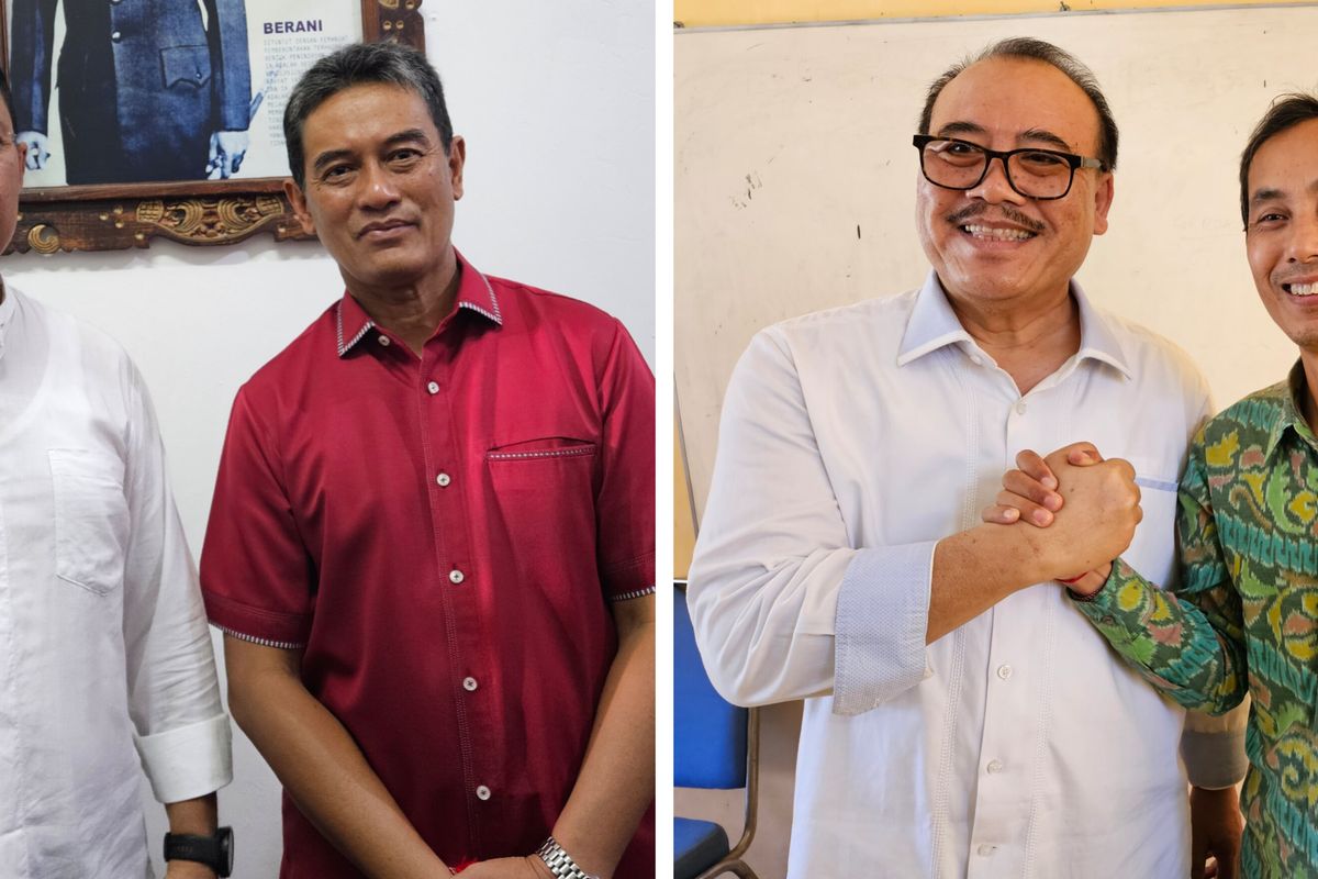 Pasangan calon (paslon) bupati dan wakil bupati buleleng, Sutjidra-Supriatna dan Sugawa-Suardana.