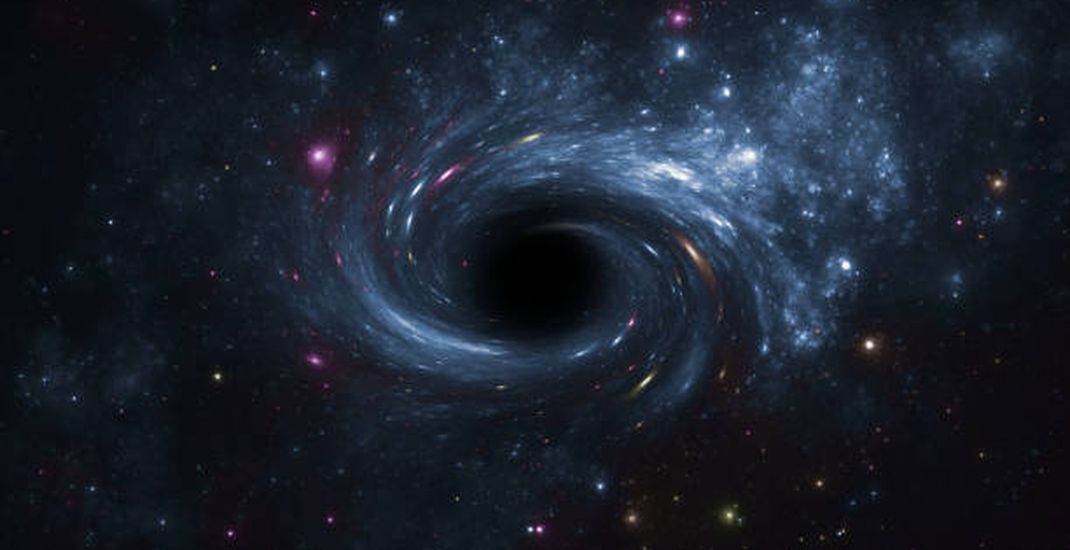 Ilustrasi lubang hitam.