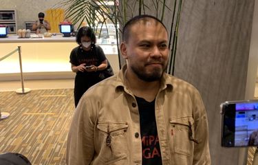 Sutradara Joko Anwar saat ditemui dalam peluncuran trailer film Pengabdi Setan 2: Communion di Epicentrum XXI, Jakarta Selatan, Kamis (16/6/2022).