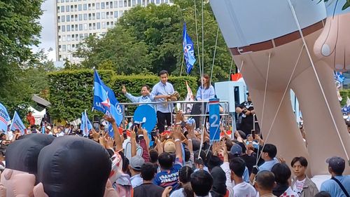 Prabowo-Gibran Kampanye Akbar Bareng di Semarang, Dihadiri AHY, Kaesang, hingga Baim Wong