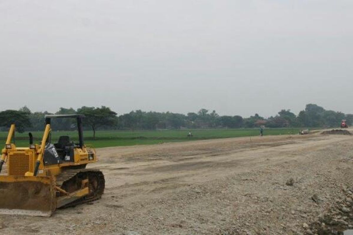 Progress pembangunan Solo-Kertosono pada 17 Desember 2016.