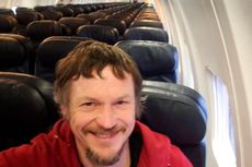 Terbang ke Italia, Pria Ini Jadi Satu-satunya Penumpang di Pesawat