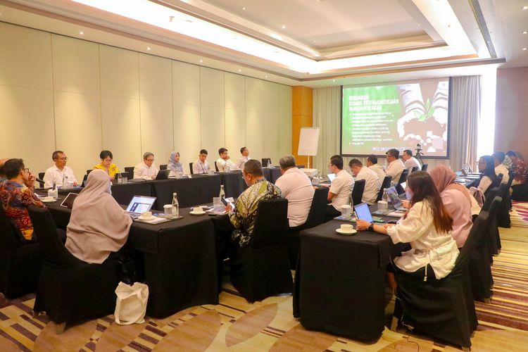 Pembahsan Rancangan Teknokratik RPJMN 2025-2029 untuk program Pembangunan Tenaga Kerja Hijau di Jakarta, Senin (27/5/2024).