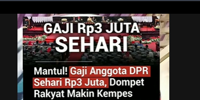 Ramai Unggahan Gaji Anggota DPR Naik Jadi Rp 3 Juta per Hari, Ini Kata Pengamat
