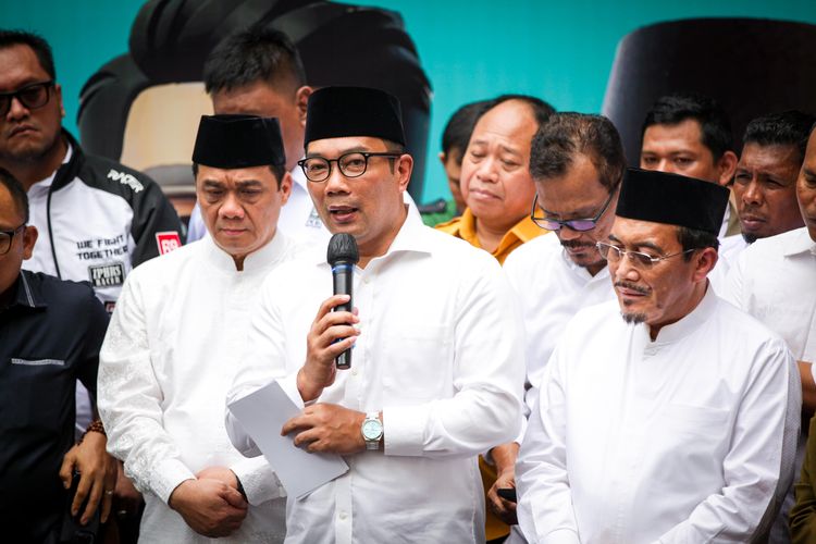 Calon Gubernur dan Wakil Gubernur Jakarta nomor urut 1 Ridwan Kamil-Suswono dalam sebuah kesempatan. 