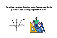 Cara Menentukan Gradien pada Persamaan Garis y = mx+c dan Garis yang Melalui Titik