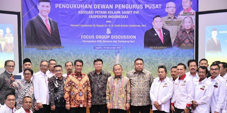 Kementan tekankan pentingnya hilirisasi sawit di Indonesia dalam acara Pengukuhan Dewan Pengurus Pusat di Jakarta.