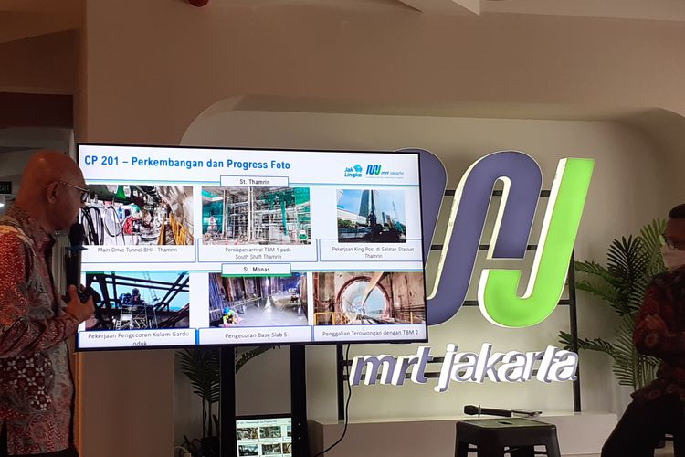 Media briefing MRT Jakarta, Kamis (30/6/2022).
