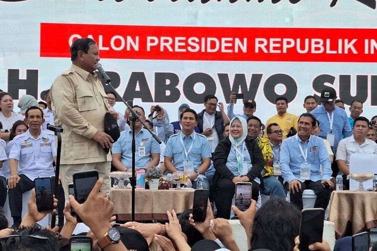 Silaturahmi Relawan Prabowo Gibran di Batam, Prabowo: Saya Semangat dan Tidak Takut Difitnah Siapapun.