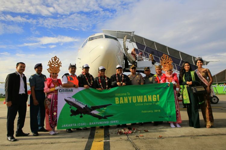 Menteri Pariwisata Arief Yahya saat berkunjung ke Bandara Banyuwangi, Kamis (15/2/2018).