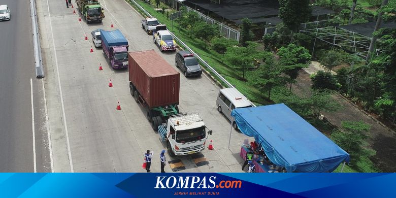Kelebihan Beban 277 Kendaraan Terjaring Operasi Di Jalan Tol Halaman All Kompas Com