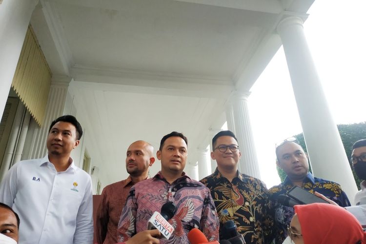 Ketua Panitia Pengarah Munas XVII Hipmi, Dedi Indra Permana di Kompleks Istana Kepresidenan, Kamis (22/9/2022).