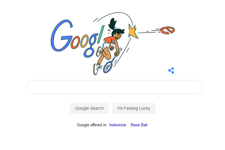 Google Doodle merayakan ulang tahun legenda bulu tangkis putri Indonesia, Minarni Soedarjanto pada hari Jumat (10/5/2019).