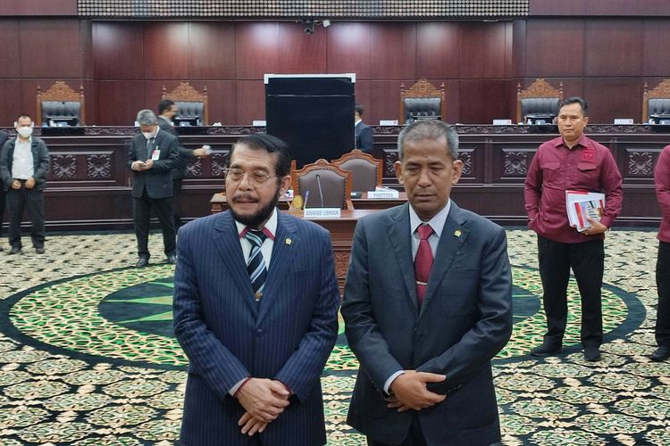 Anwar Usman dan Saldi Isra terpilih sebagai Ketua dan Wakil Ketua Mahkamah Konstitusi periode 2023-2028, Rabu (15/3/2023).